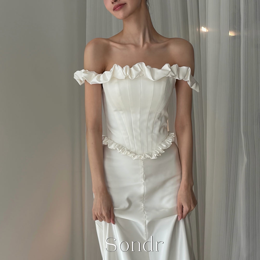Modern Korean Lifestyle - Sondr Boho A-Linien-Brautkleid im koreanischen Stil,