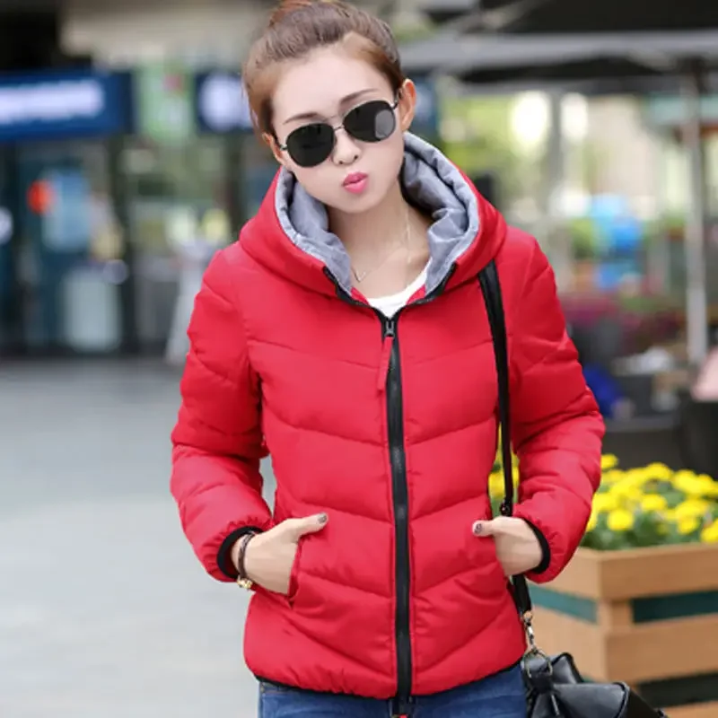 Rote weibliche Mäntel kurze ge – Modern Korean Lifestyle Bewertung und Preis